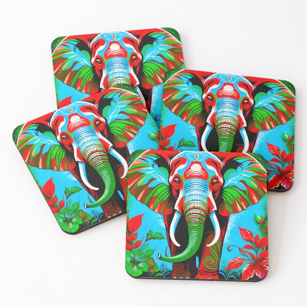 Item preview, Nature’s Palette: Vibrant Elephant Majesty designed and sold by GrizzlyCollective.