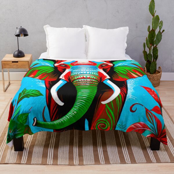 Item preview, Nature’s Palette: Vibrant Elephant Majesty designed and sold by GrizzlyCollective.