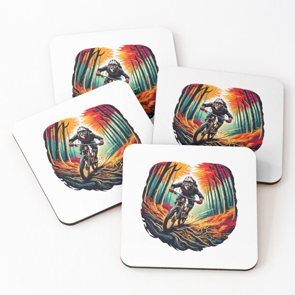 Item preview, Autumn Blaze Mountain Biking - Thrilling Forest Ride designed and sold by Akioos.