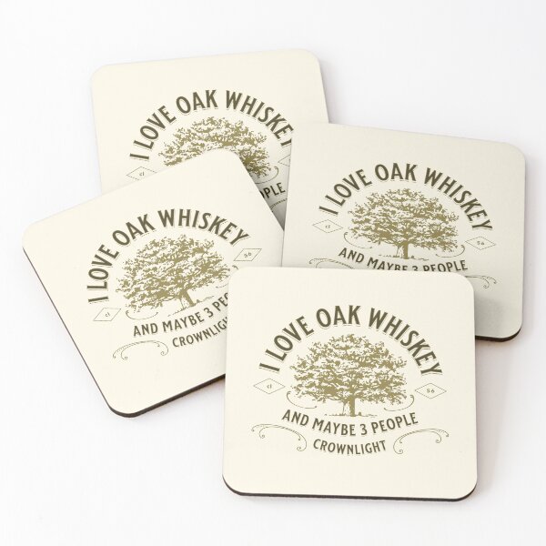 Artikelvorschau, Ich liebe Oak Whiskey und vielleicht 3 Leute - Whiskey Lover Gift entworfen und verkauft von CROWNLIGHT.