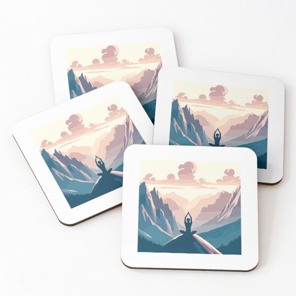 Item preview, Zen Mountain Meditation - Peaceful Yoga Sunset designed and sold by Akioos.