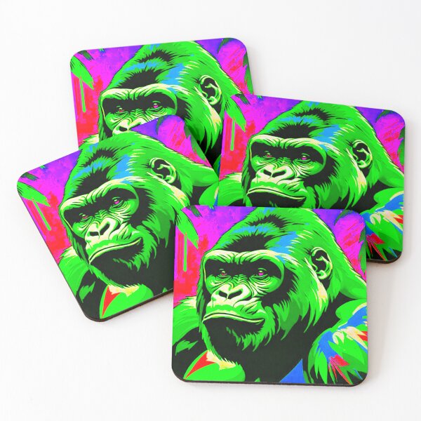 Item preview, Radiant Jungle Majesty: Vibrant Gorilla designed and sold by GrizzlyCollective.