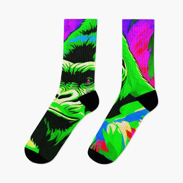 Item preview, Radiant Jungle Majesty: Vibrant Gorilla designed and sold by GrizzlyCollective.