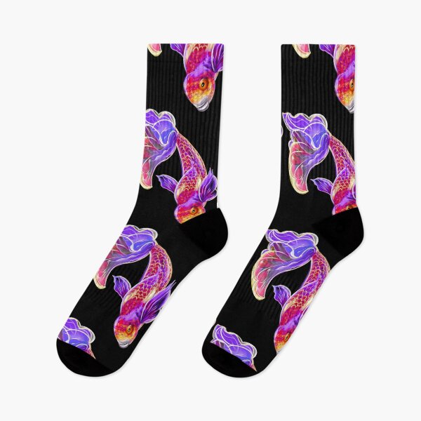 Item preview, Koi in purple top 10 Best fishing gifts for fish lovers. Koi fish designed and sold by Artonmytee.