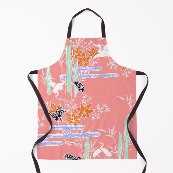 Item preview, Japanese Katagami Stencil Crane Bird With Momiji Autumn Leafs And Bamboo designed and sold by ChidoriVintage.