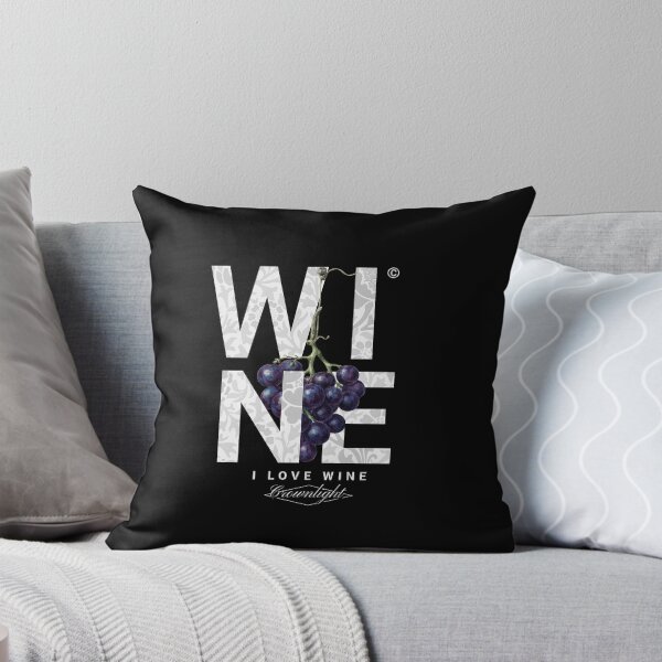 Item preview, Grape and Wine, I Love Wine - Red, White and Rose Wine Lover Gift designed and sold by CROWNLIGHT.