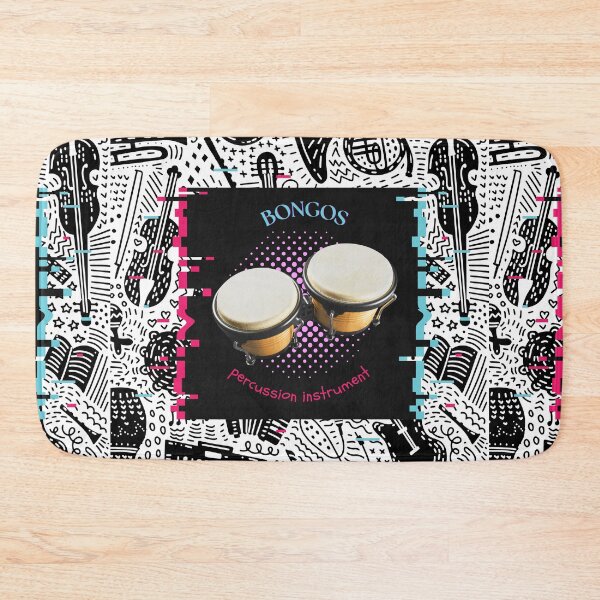 Item preview, Bongo Music Everywhere Original Graphic Artwork designed and sold by BrightrDayMusicArt.