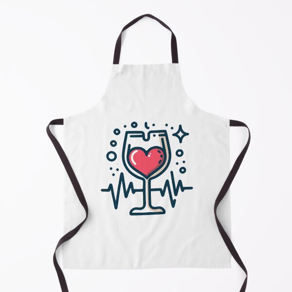 Item preview, Wine Heartbeat Wine Drinker Lover Tasting Gift Wine Glass designed and sold by CROWNLIGHT.