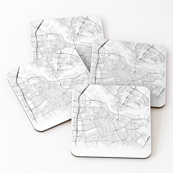 Item preview, Amsterdam Netherlands minimalist city map designed and sold by RyansStuff.