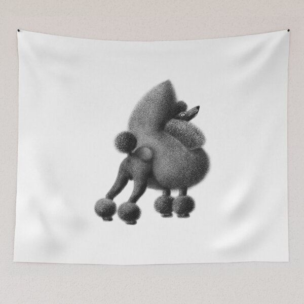 Item preview, Poodle, black poodle, cool dog, beautiful dog designed and sold by noico.