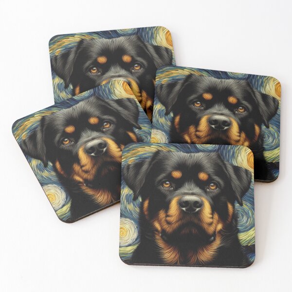 Item preview, Rottweiler VanGogh Starry Nigh designed and sold by 123ks.