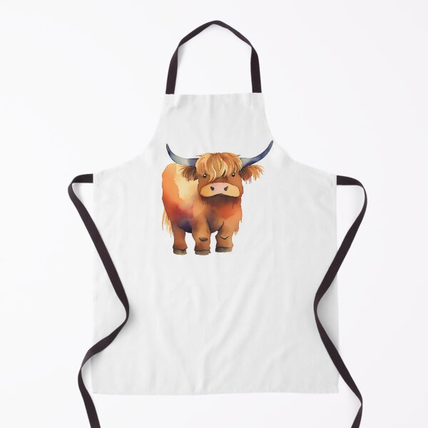 Item preview, Cute Watercolour Highland Cow Heilan Coo designed and sold by Cheeky-Tito.