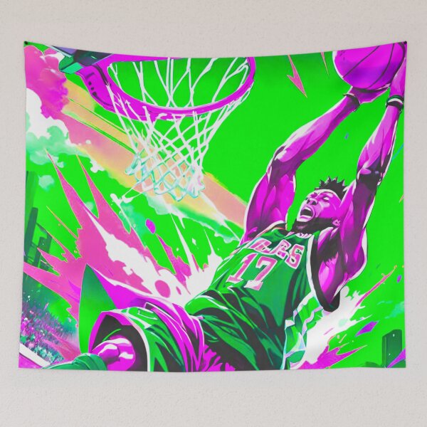 Item preview, Airborne Artistry: Basketballer’s Alley-Oop Slam designed and sold by GrizzlyCollective.
