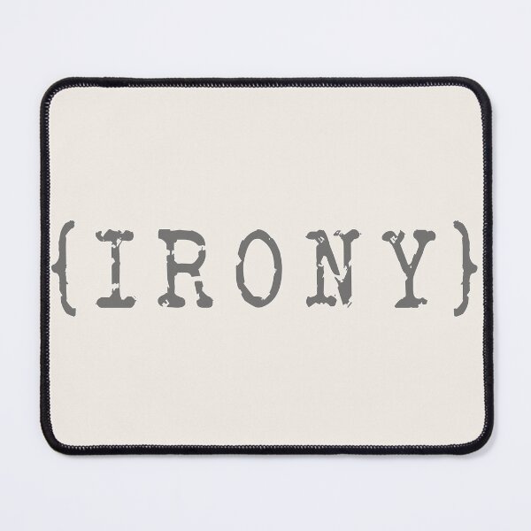 Item preview, IRONY Typography: Bold Wordplay Statement designed and sold by Fun Funky Designs.