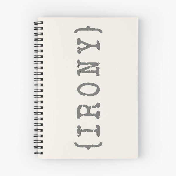 Item preview, IRONY Typography: Bold Wordplay Statement designed and sold by Fun Funky Designs.