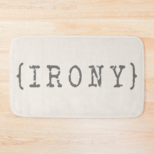 Item preview, IRONY Typography: Bold Wordplay Statement designed and sold by Fun Funky Designs.