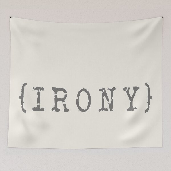 Item preview, IRONY Typography: Bold Wordplay Statement designed and sold by Fun Funky Designs.
