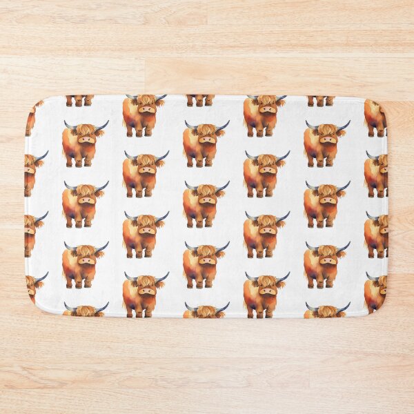 Item preview, Cute Watercolour Highland Cow Heilan Coo designed and sold by Cheeky-Tito.