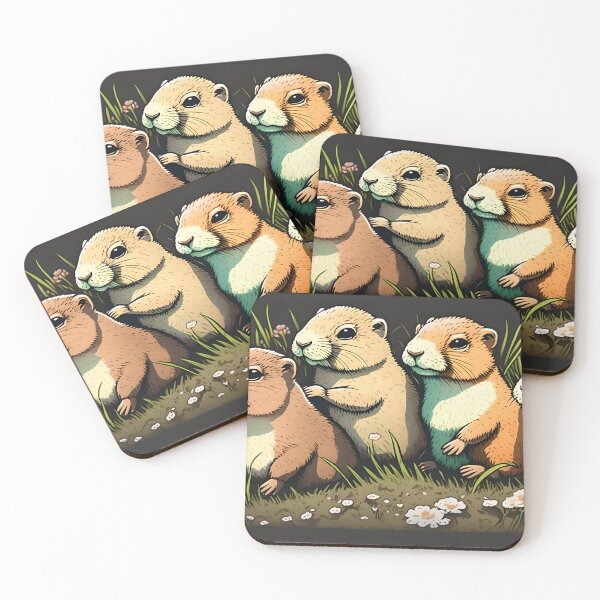 Item preview, Cartoon Prairie dogs designed and sold by MyDesktop.