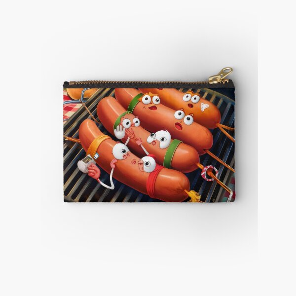Item preview, Sausages in fear. designed and sold by MyHappyArtShop.