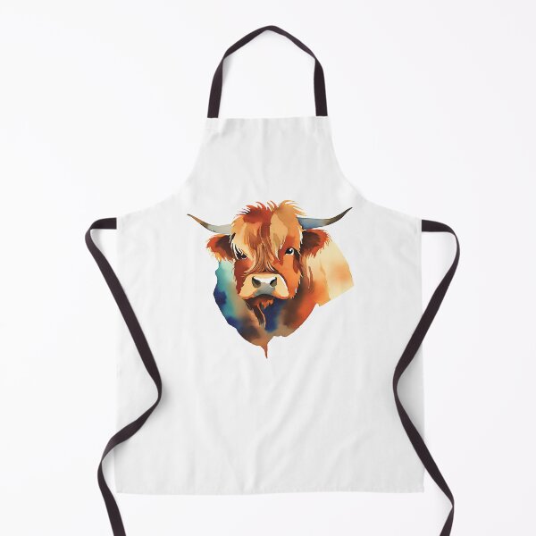 Item preview, Watercolour Highland Cow Heilan Coo designed and sold by Cheeky-Tito.
