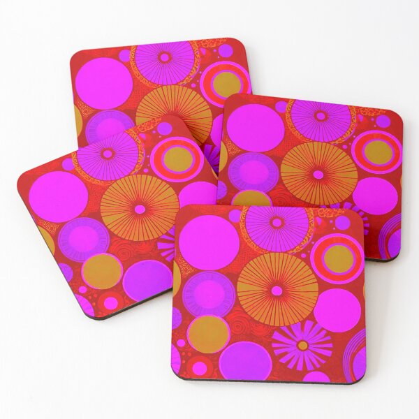 Item preview, Rosy Intrigue: Pink and Red Pattern designed and sold by GrizzlyCollective.