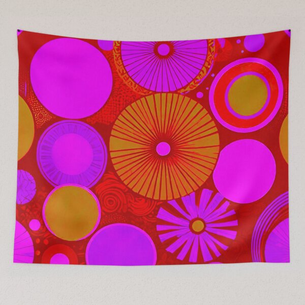 Item preview, Rosy Intrigue: Pink and Red Pattern designed and sold by GrizzlyCollective.