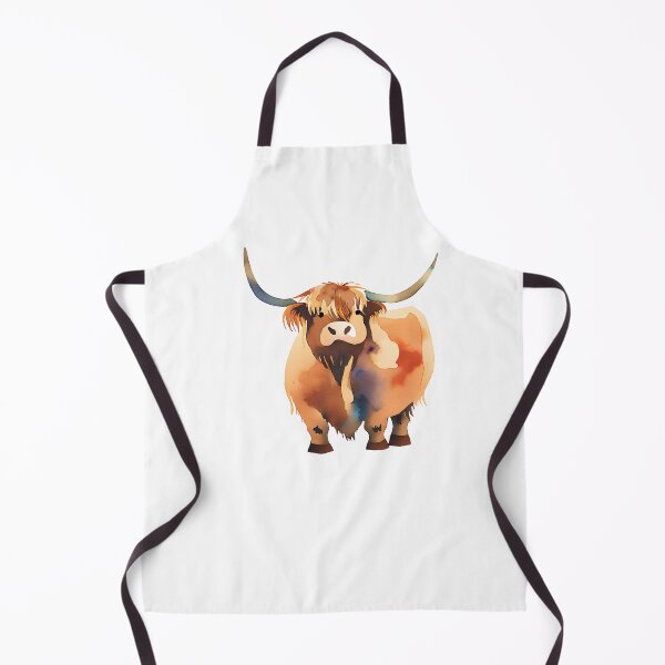 Item preview, Watercolour Highland Cow Heilan Coo designed and sold by Cheeky-Tito.