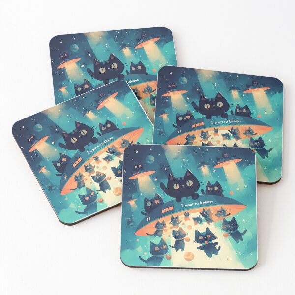 Item preview, Ufo Cats designed and sold by MendaciousMina.