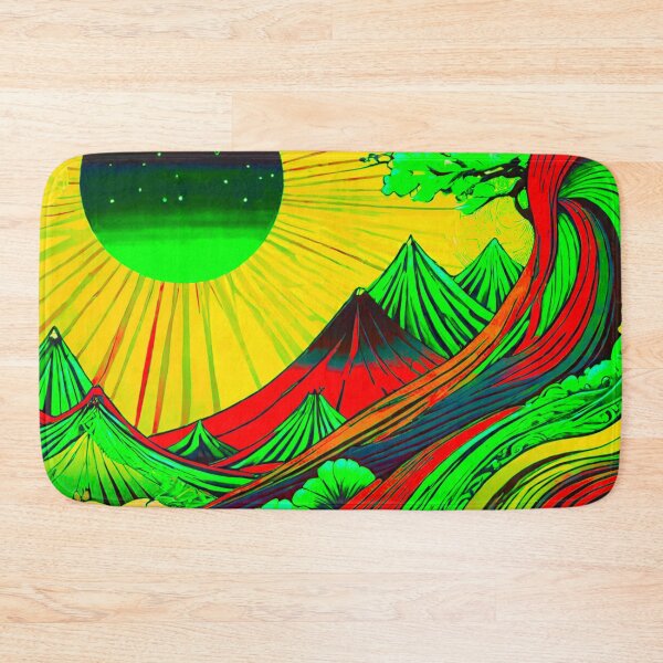 Item preview, Mountain Sunset Spectacle: Vibrant Multicolored Peaks designed and sold by GrizzlyCollective.
