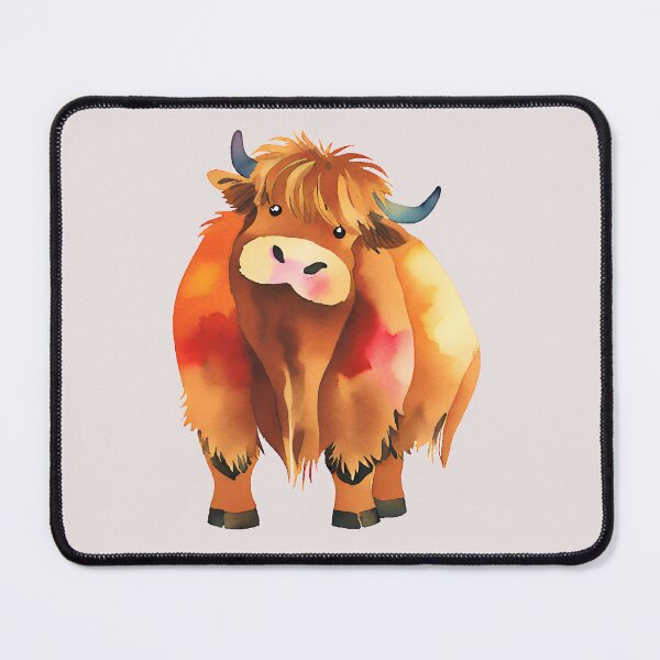 Item preview, Watercolour Highland Cow Heilan Coo designed and sold by Cheeky-Tito.