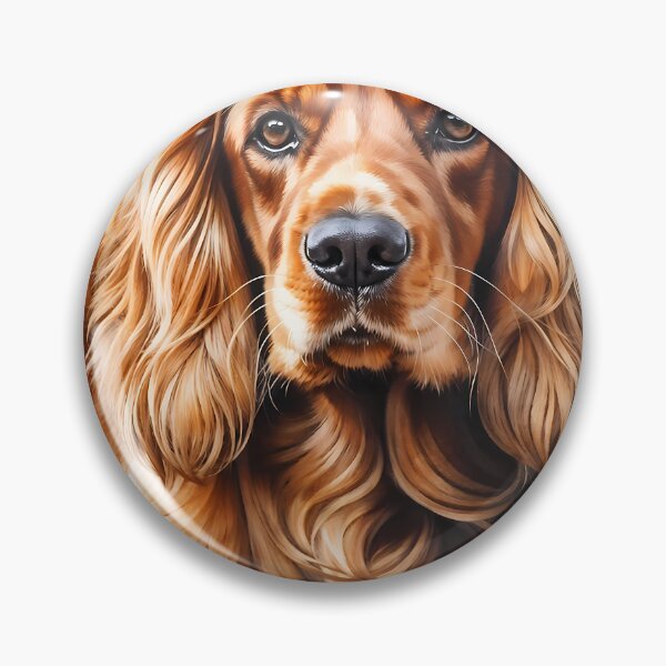 Item preview, Watercolor picture of a Golden Cocker Spaniel dog designed and sold by Petalandfur.