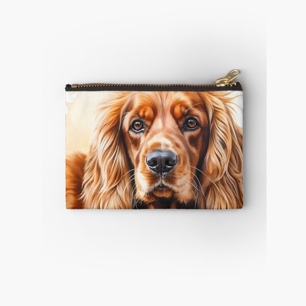 Item preview, Watercolor picture of a Golden Cocker Spaniel dog designed and sold by Petalandfur.