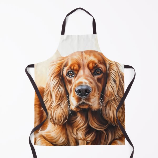 Item preview, Watercolor picture of a Golden Cocker Spaniel dog designed and sold by Petalandfur.