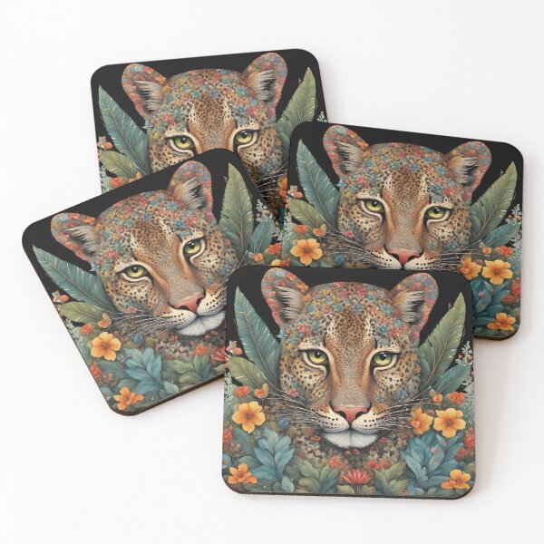 Item preview, Floral Leopard in Dreamy Jungle designed and sold by josie1680.