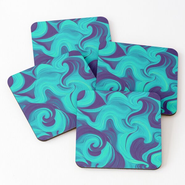 Item preview, Sapphire Mist: Blue Hues Smokey Pattern Design designed and sold by GrizzlyCollective.