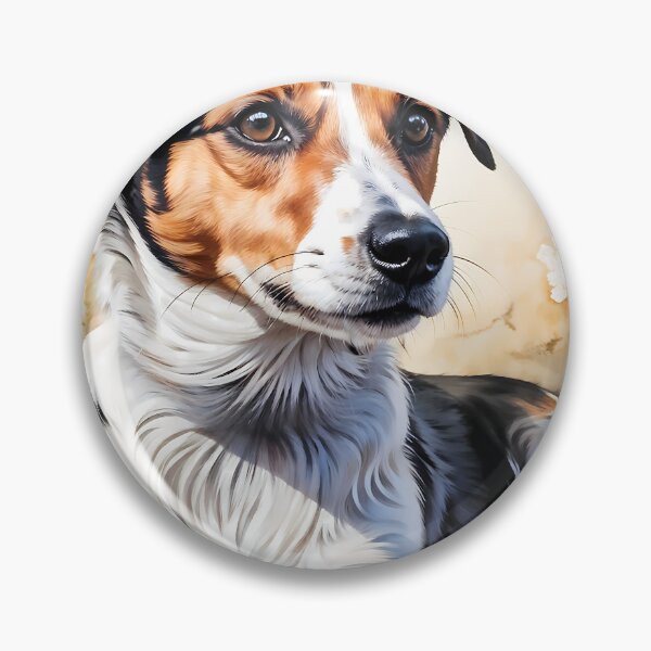 Item preview, Watercolor picture of a Jack Russell dog designed and sold by Petalandfur.
