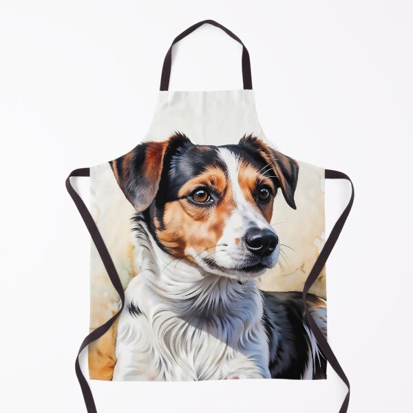 Item preview, Watercolor picture of a Jack Russell dog designed and sold by Petalandfur.
