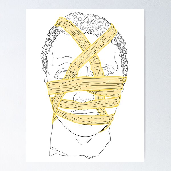 Item preview, Head of St. John the Baptist - Gold bandage designed and sold by Vector-Market.