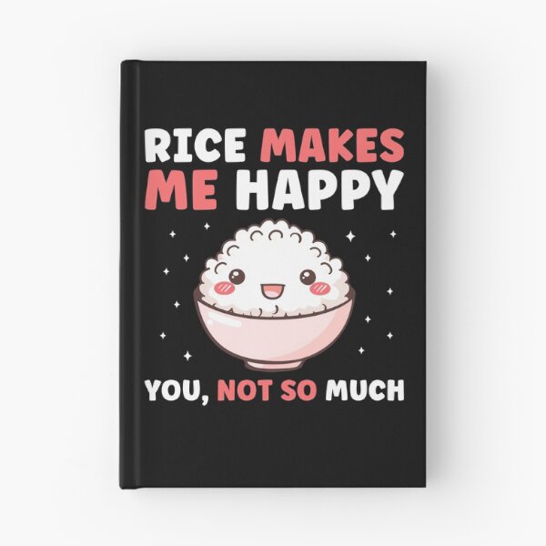 Item preview, Rice Makes Me Happy Funny Rice Lover designed and sold by BlueBerry-Pengu.