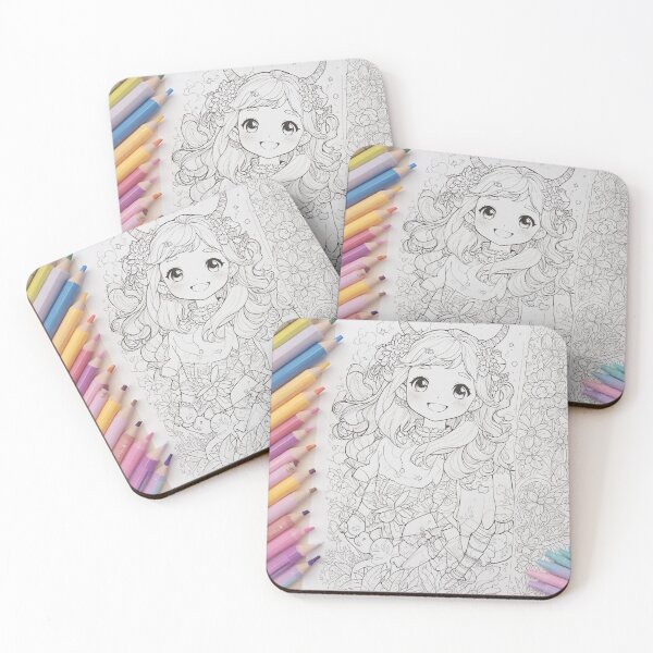 Item preview, Fun and Cheerful Coloring Sheets designed and sold by Sadia  Jannat.