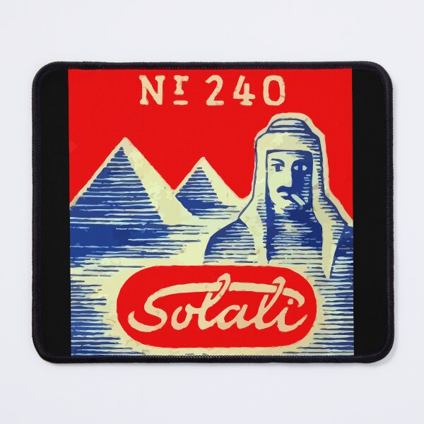 Item preview, Vintage Solali Cigarette Paper Label Featuring Egyptian Pyramids and an Egyptian Man designed and sold by VintageBazaar.