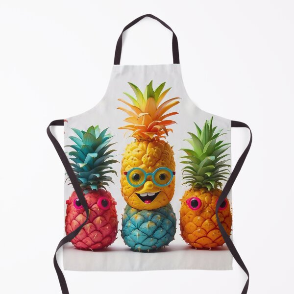 Artikelvorschau, Niedliche, bunte und lustige Claymation-Ananas-Figuren entworfen und verkauft von JLEmporium.