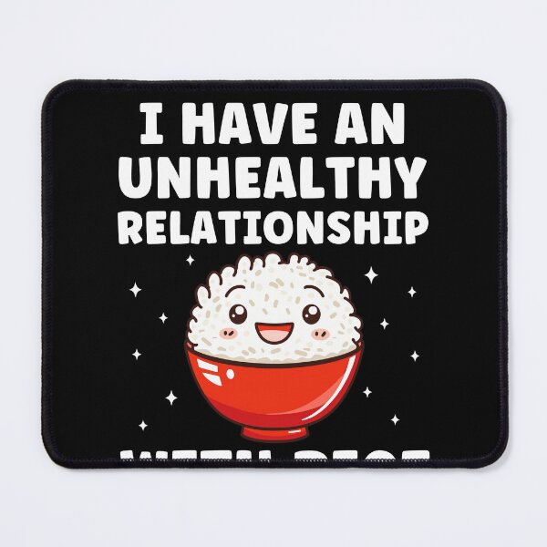 Item preview, Unhealthy Relationship with Rice Funny designed and sold by BlueBerry-Pengu.