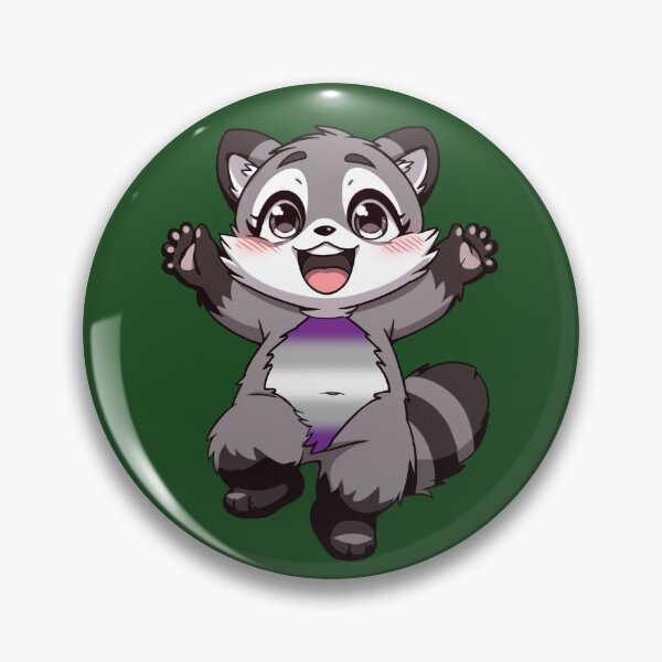 Item preview, Cute Raccoon with Graysexual Pride Flag Colored Tummy, Subtle Greysexual Design designed and sold by Travelslightly.