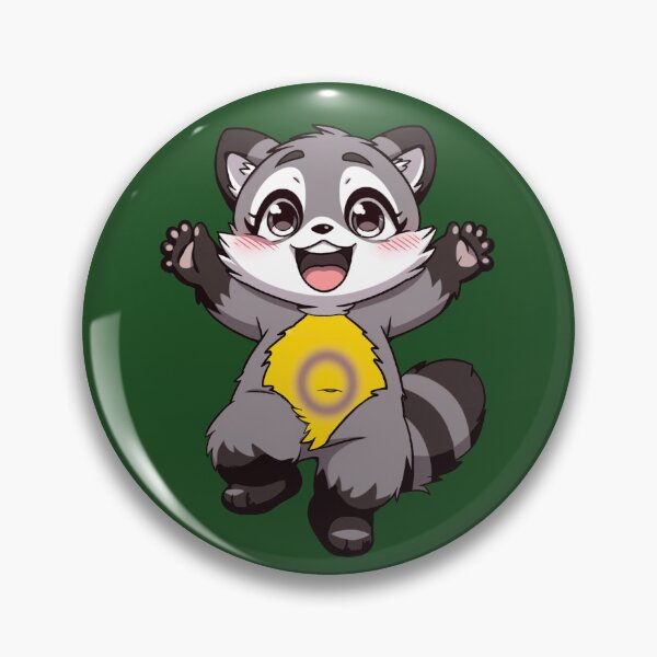 Item preview, Cute Raccoon with Intersex Pride Flag Colored Tummy, Subtle Intersex Design designed and sold by Travelslightly.