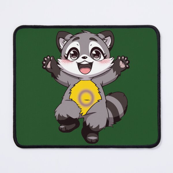 Item preview, Cute Raccoon with Intersex Pride Flag Colored Tummy, Subtle Intersex Design designed and sold by Travelslightly.