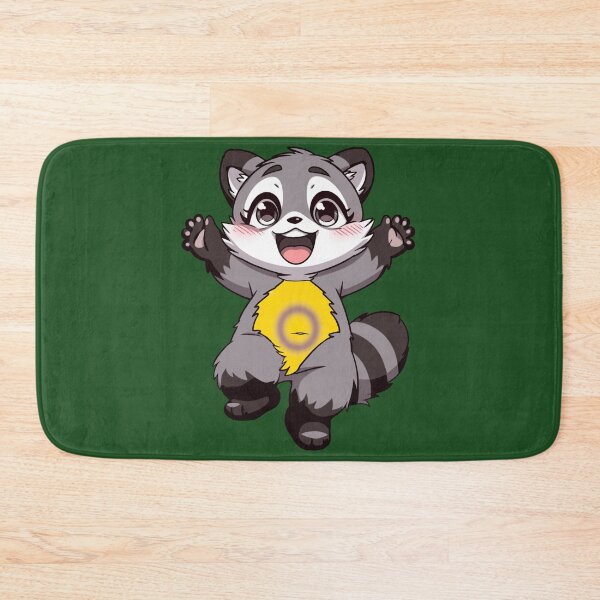 Item preview, Cute Raccoon with Intersex Pride Flag Colored Tummy, Subtle Intersex Design designed and sold by Travelslightly.