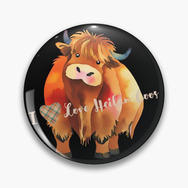 Item preview, I Love Heilan Coos designed and sold by Cheeky-Tito.