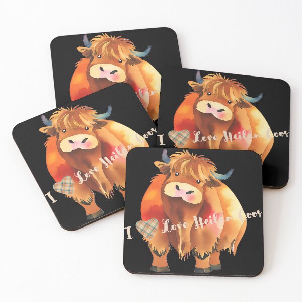 Item preview, I Love Heilan Coos designed and sold by Cheeky-Tito.